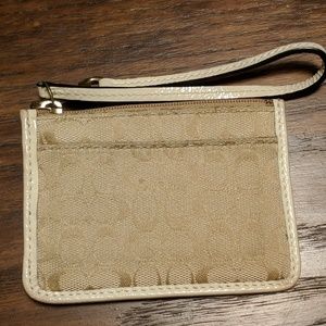 Coach Signature ID card holder